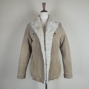 Vintage Wilsons Leather Jacket Medium Tan Suede Faux Shearling Afghan Penny Lane